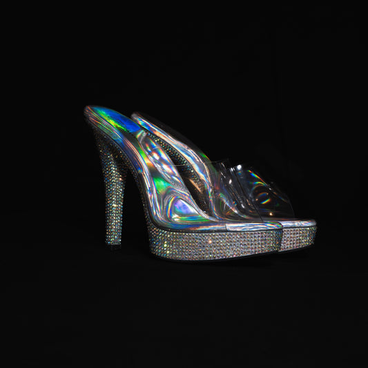Center Stage Heels - AB Rhinestones