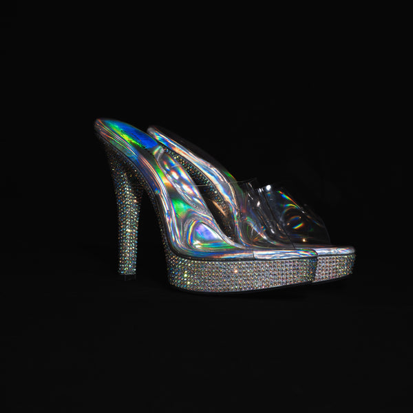 Center Stage Heels - AB Rhinestones